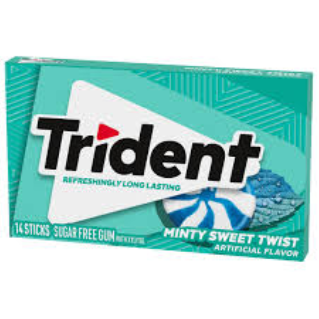 TRIDENT GUM MINTY SWEET S/F 14S